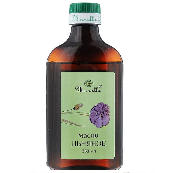Масло льняное Мирролла, 250 мл