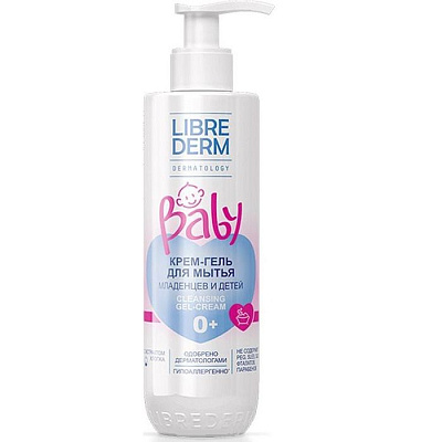 Крем-гель для мытья новорожденных, младенцев и детей Librederm Baby, 250 мл