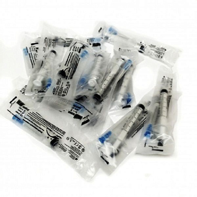 Шприц одноразовый стерильный 3-х компонентный 3 мл с иглой 23G 0,6 х 30 мм Medic-O-Planet, 120 шт