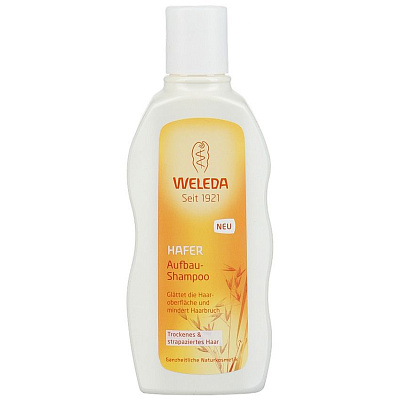 Шампунь с экстрактом овса для сухих и поврежденных волос Weleda, 190 мл