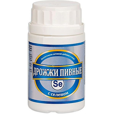 Дрожжи пивные с селеном 500 мг Bioterra, 100 таблеток