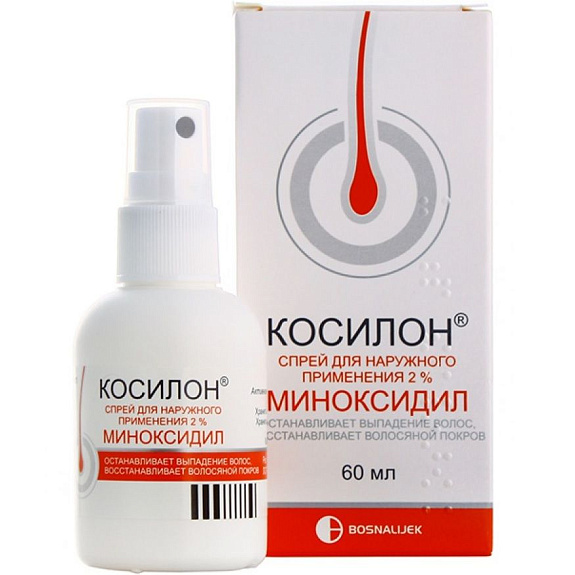 Спрей против выпадения волос Косилон 2%, 60 мл