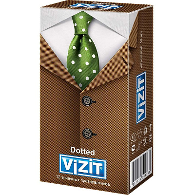 Презервативы Vizit Dotted точечные, 12 шт