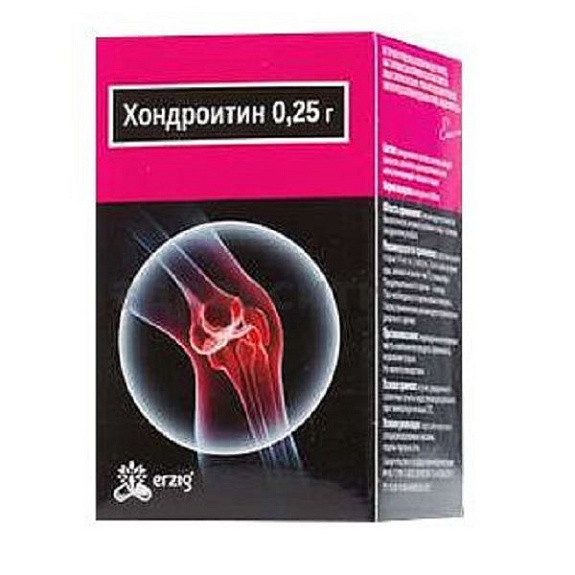 Хондроитин 0,25 стимулятор регенерации хрящевой ткани 300 мг, 50 капсул