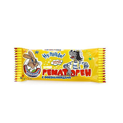 Детский гематоген турбо с фосфолипидами Ну, погоди, 35 г.