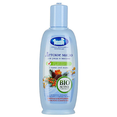 Масло детское для массажа для чувствительной кожи Наша Мама, 125 мл