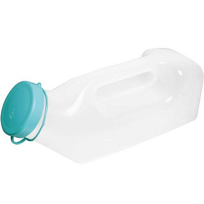 Мочеприемник мужской утка с крышкой и ручкой Warwick, 1 л