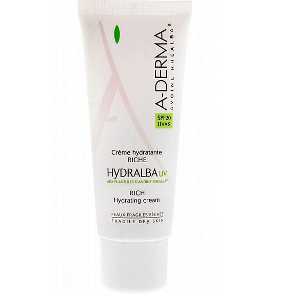 Насыщенный увлажняющий крем A-Derma Hydralba UV Rich Hydrating Cream, 40 мл