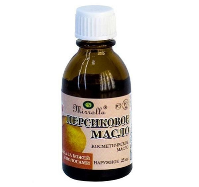 Масло персиковое косметическое Мирролла, 25 мл
