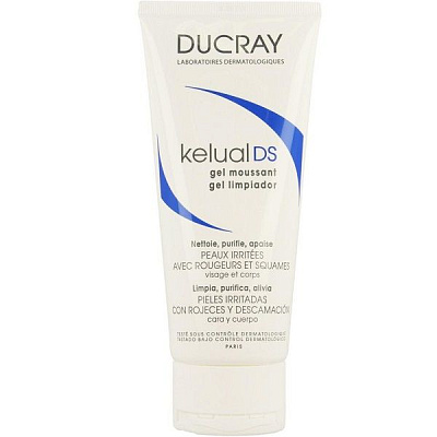 Смягчающий пенящийся гель для снижения раздражения кожи Ducray Kelual DS, 200 мл