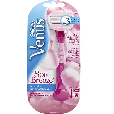 Женский бритвенный станок Gillette Venus SPA Breeze + 2 кассеты