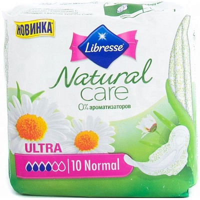 Гигиенические прокладки Libresse Natural Care Ultra Normal, 10 шт