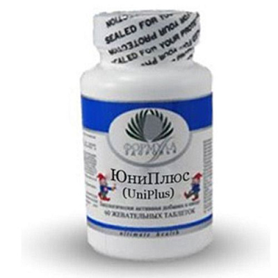 ЮниПлюс (ЮниВит), Витамины для детского организма, Альтера Холдинг, 1000 мг, 100 таблеток