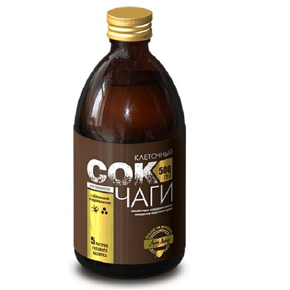 Сок Чаги клеточный с облепихой и прополисом Арт Лайф, 500 мл