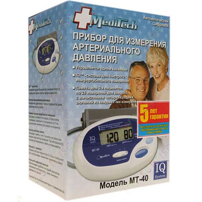 Тонометр MediTech МТ-40 автоматический с адаптером