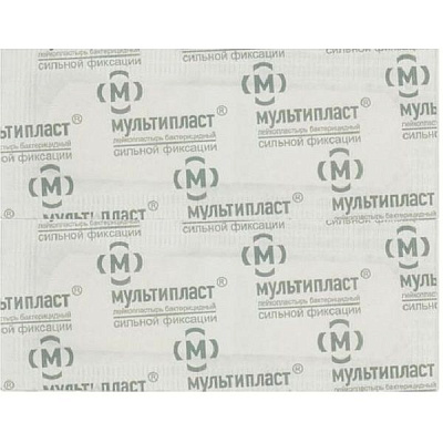 Бактерицидный лейкопластырь сильной фиксации Мультипласт, 6х10 см