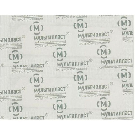 Бактерицидный лейкопластырь сильной фиксации Мультипласт, 6х10 см