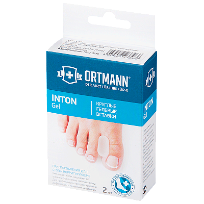 Приспособление ортопедическое корригирующее круглые межпальцевые перегородки Ortmann Inton размер S, 2 шт
