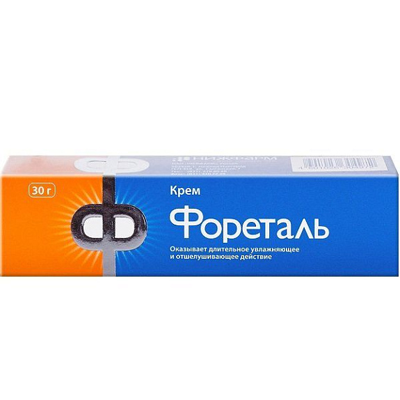 Крем для длительного увлажняющего и отшелушивающего действия Фореталь, 30 г