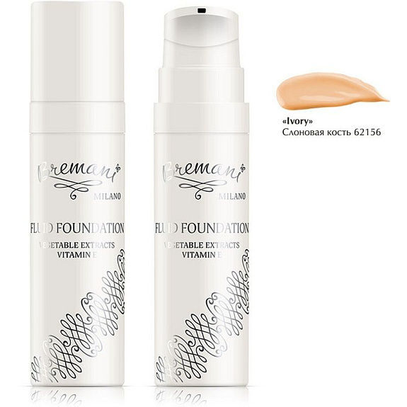 Тональный крем Слоновая Кость Foundation bremani milano Ivory NSP