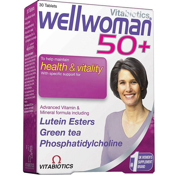 Витаминно-минеральный комплекс Wellwoman 50+ для женщин 984 мг, 30 шт