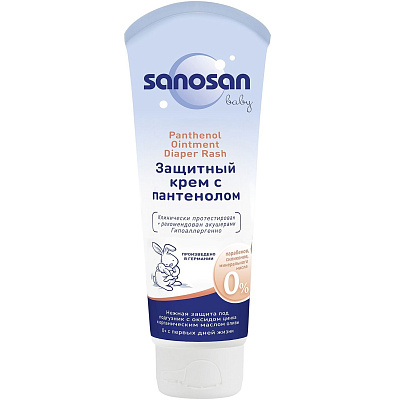 Детский защитный крем с пантенолом Sanosan baby, 100 мл