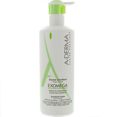 Бальзам Exomega смягчающий для сухой и атопической кожи A-Derma, 400 мл