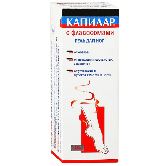 Гель для ног Капилар, 30 г
