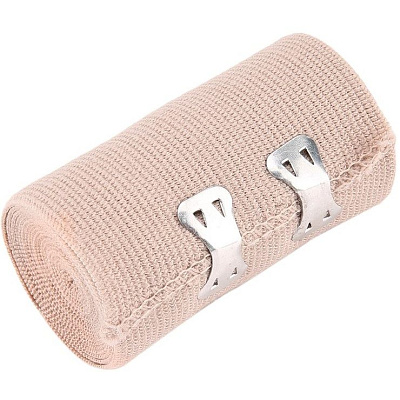 Бинт эластичный высокой растяжимости с застежкой Lana LM-1 10х200 см