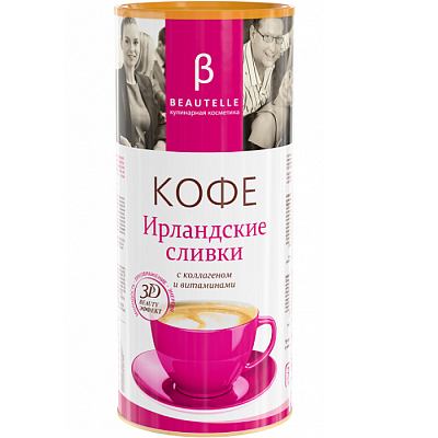 Кофе Ирландские сливки с коллагеном и витаминами Бьютель Арт Лайф, 350 г