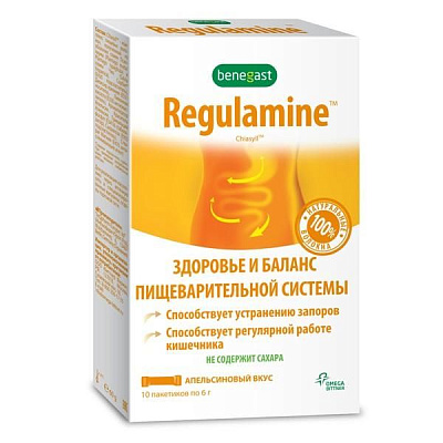 Regulamine™ здоровье и баланс пищеварительной системы Benegast 6 г, 10 шт