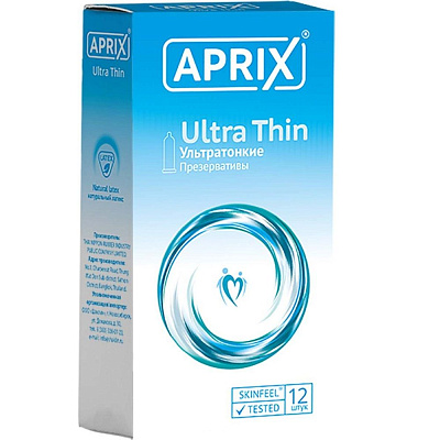 Презервативы Aprix Ultra Thin Ультратонкие, 12 шт