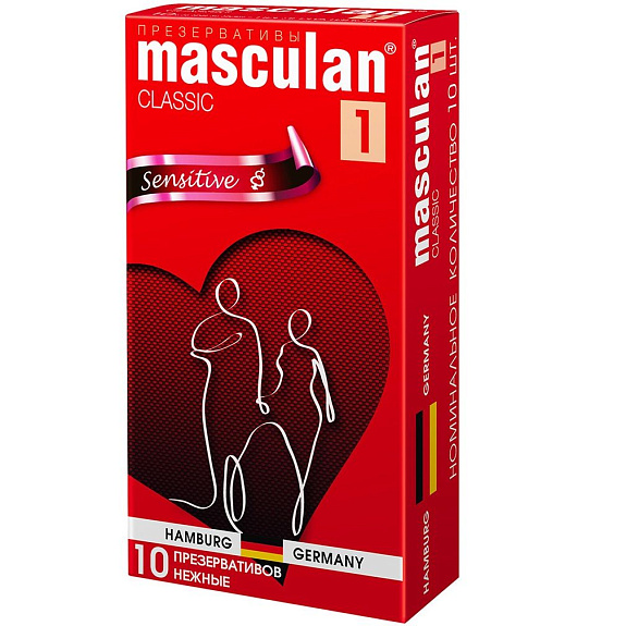 Презервативы нежные Masculan 1 Classic Sensitive, 10 шт