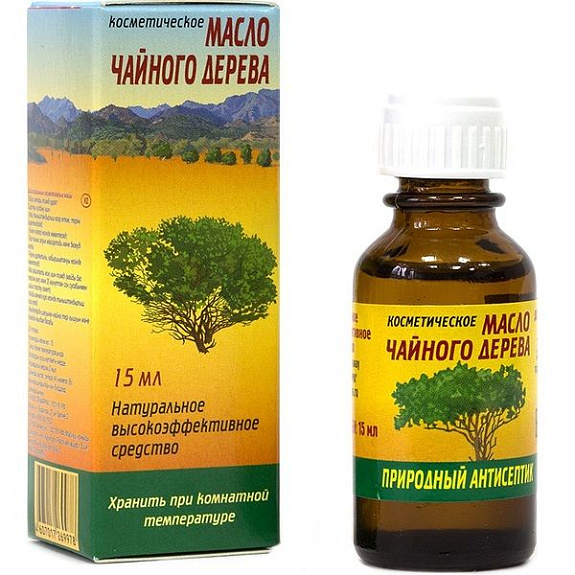 Косметическое масло чайного дерева природный антисептик, 15 мл