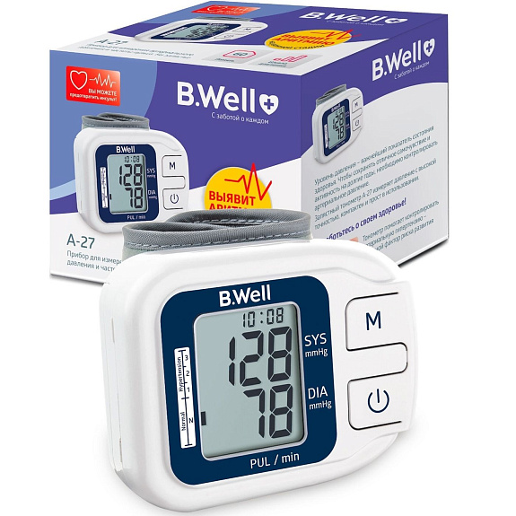 Автоматический запястный тонометр B.Well A-27