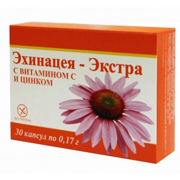 Эхинацея-Экстра Крепкая иммунная система Фармакор Продакшн, 170 мг, 30 капсул