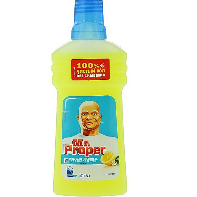 Моющая жидкость для полов и стен Mr. Proper Лимон, 500 мл