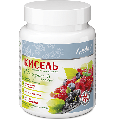 Кисель "Полезные ягоды" на эритритоле Арт Лайф, 300 г
