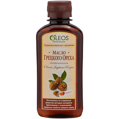 Масло грецкого ореха Oleos, 200 мл