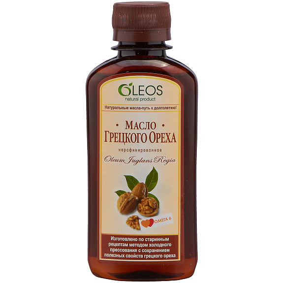 Масло грецкого ореха Oleos, 200 мл