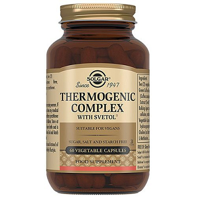 Термогенный комплекс со светолом для стройной фигуры Solgar, 60 капсул