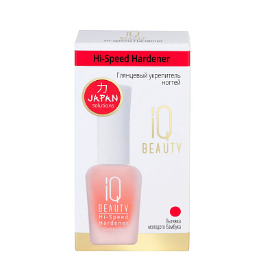 Глянцевый укрепитель ногтей Hi-Speed Hardener IQ Beauty, 12.5мл