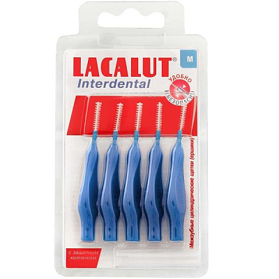 Межзубные цилиндрические ершики Lacalut Interdental размер M, 5 шт