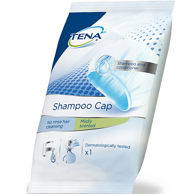 Шапочка экспресс-шампунь Tena для мытья головы без воды