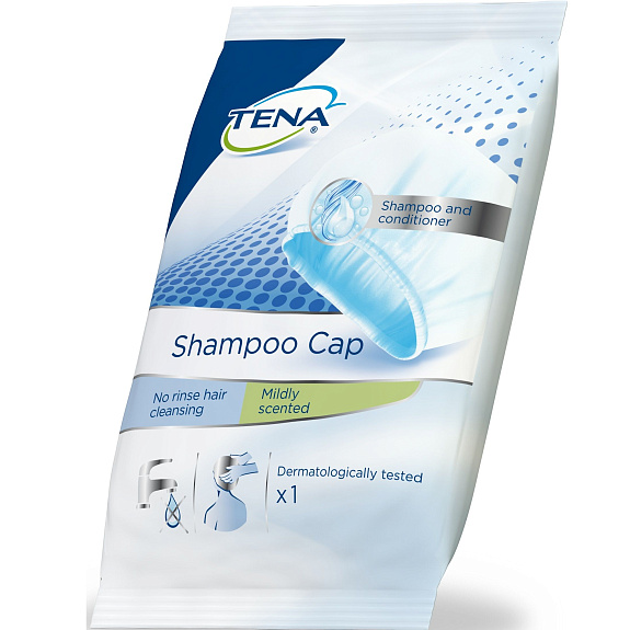 Шапочка экспресс-шампунь Tena для мытья головы без воды