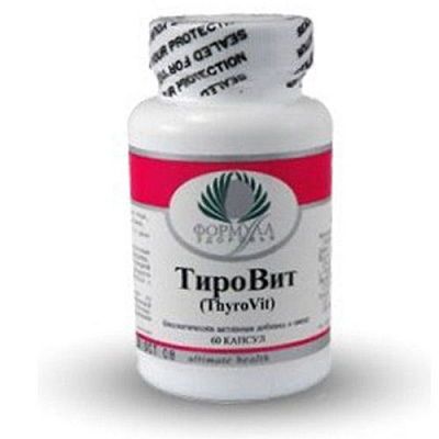 ТироВит, Поддержка щитовидной железы, Альтера Холдинг, 570 мг, 60 капсул