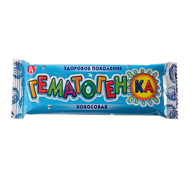 Кокосовая гематогенка, 40 г.