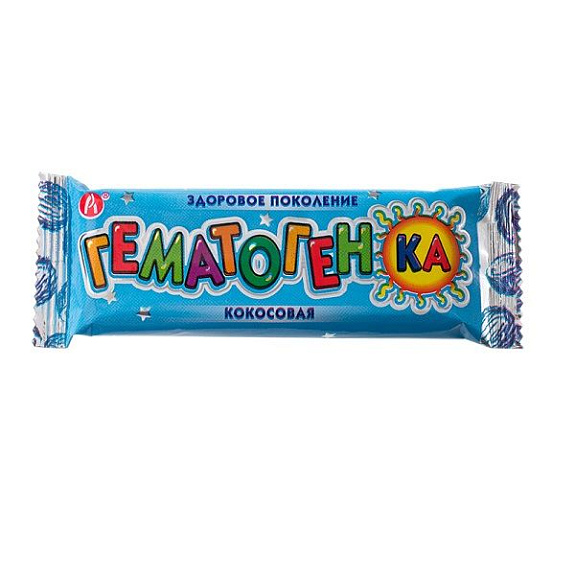 Кокосовая гематогенка, 40 г.