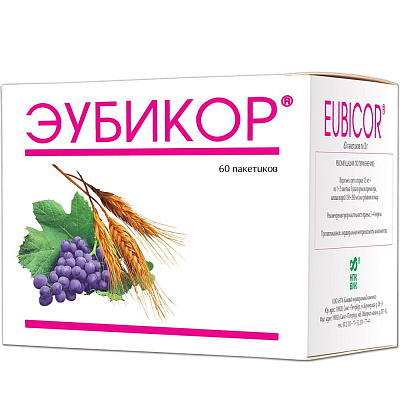 Эубикор Бережное восстановление микрофлоры кишечника НПК БИК, 3 г, 60 пакетиков