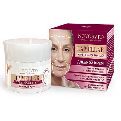 Крем ламеллярный дневной La Mellar против морщин и истончения кожи Novosvit, 50 мл